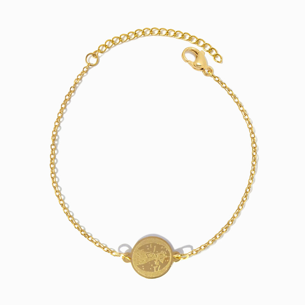 Pulseira Nossa Senhora em Aço Inoxidável