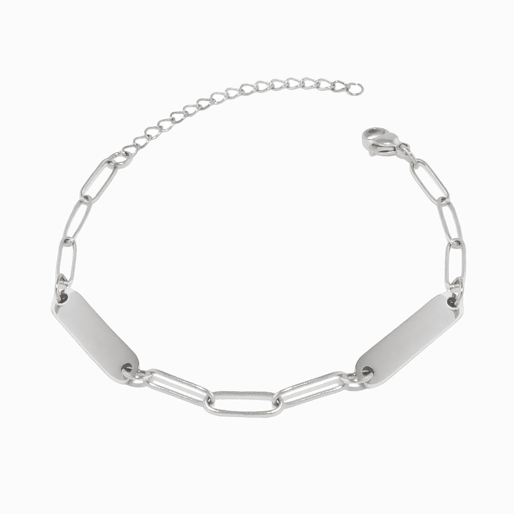 Pulseira Personalizada com Nome em Aço Inoxidável