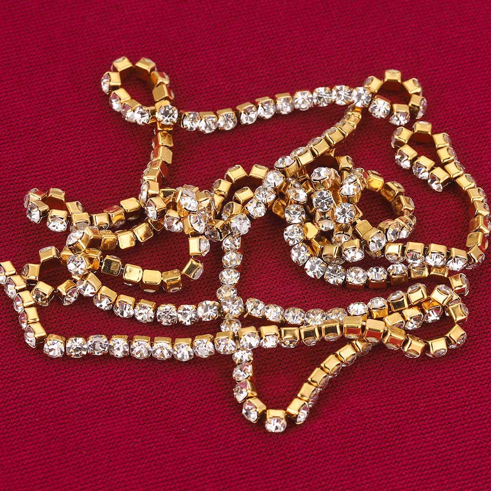 Pulseira com Brilhantes em Aço Inoxidável