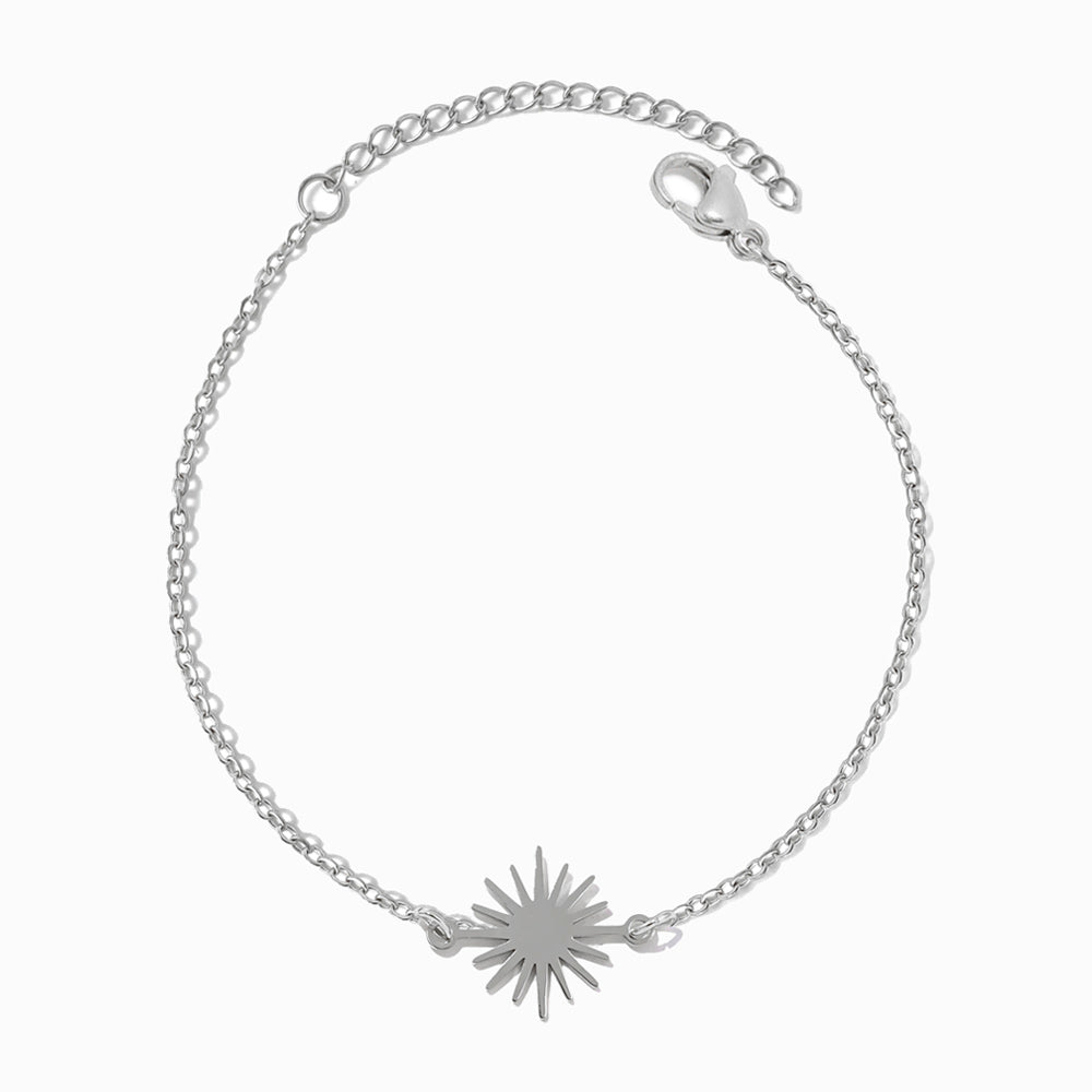Pulseira Sol em Aço Inoxidável