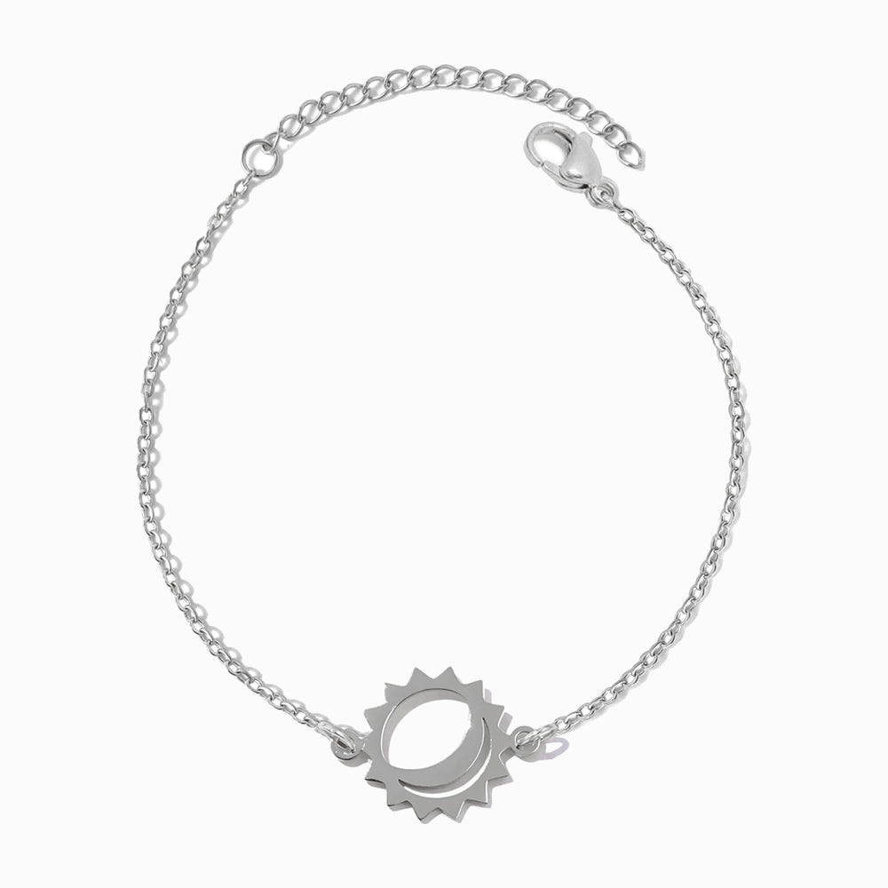 Pulseira Sol em Aço Inoxidável