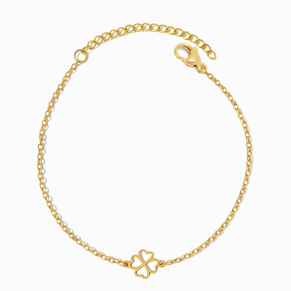 Pulseira Trevo em Aço Inoxidável