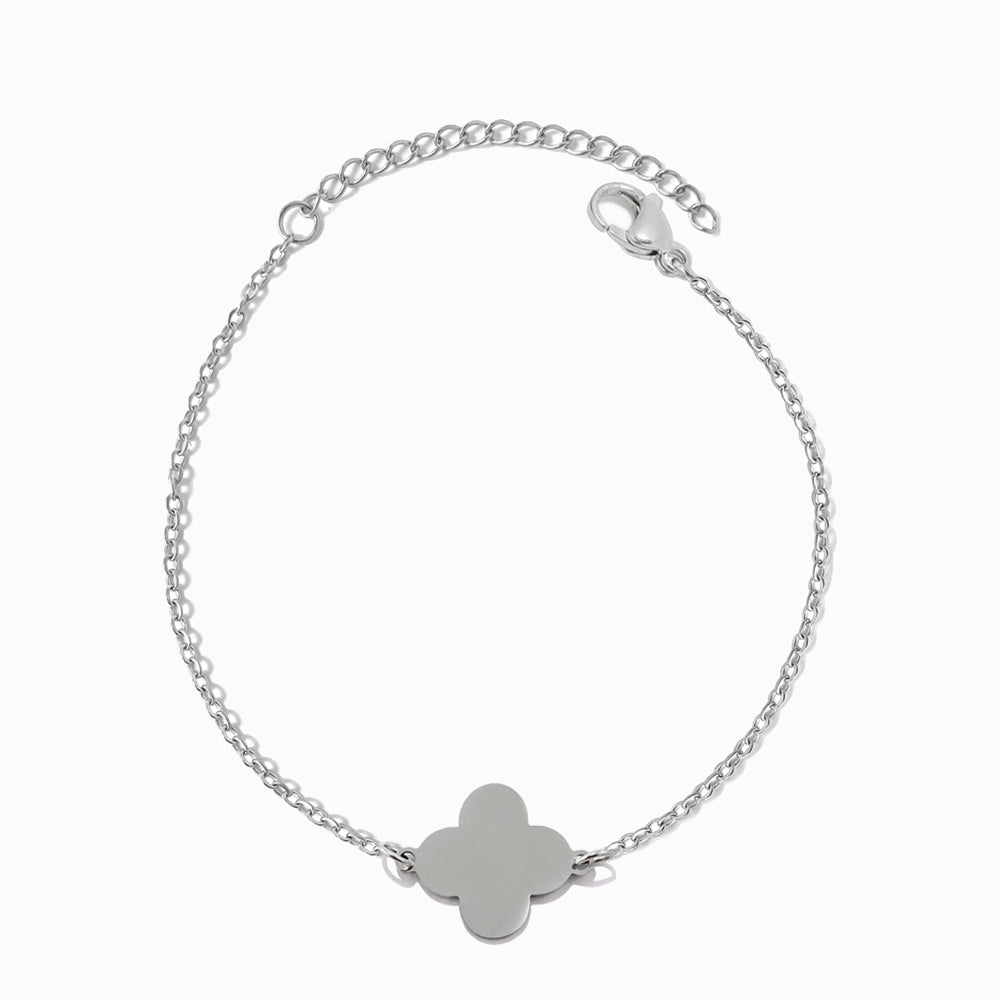 Pulseira Trevo em Aço Inoxidável