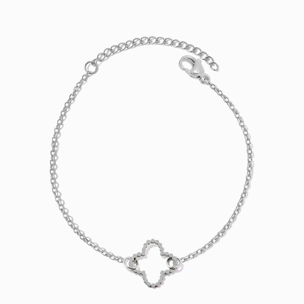 Pulseira Trevo em Aço Inoxidável