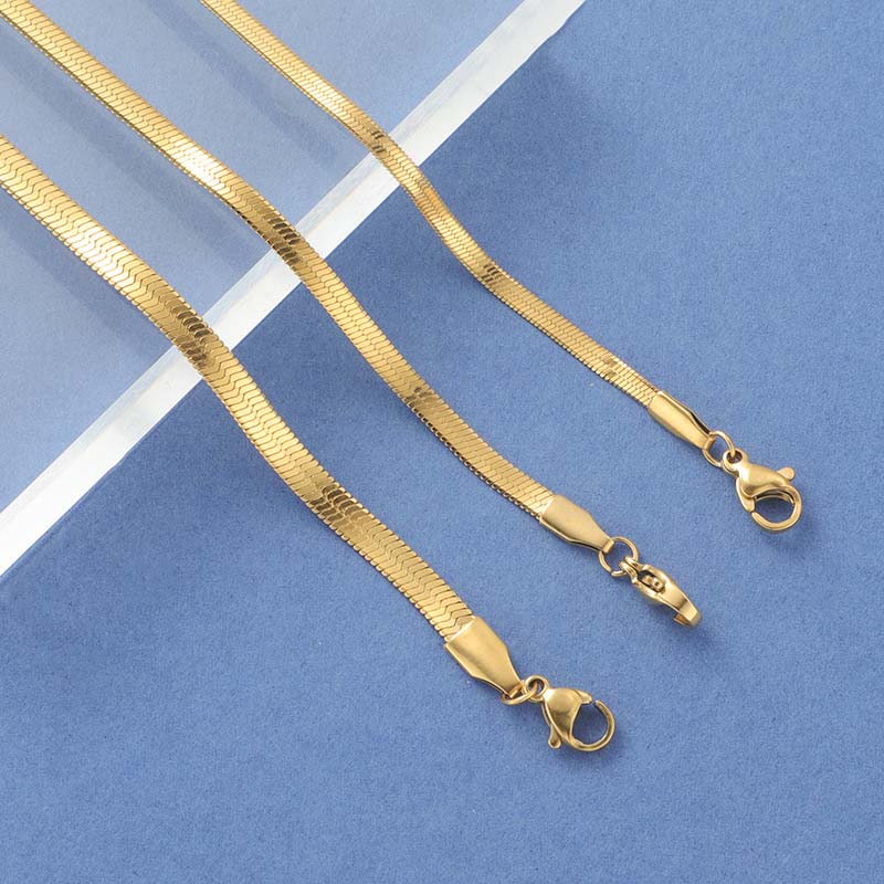 Pulseira Malha Snake 3mm - Aço Inoxidável