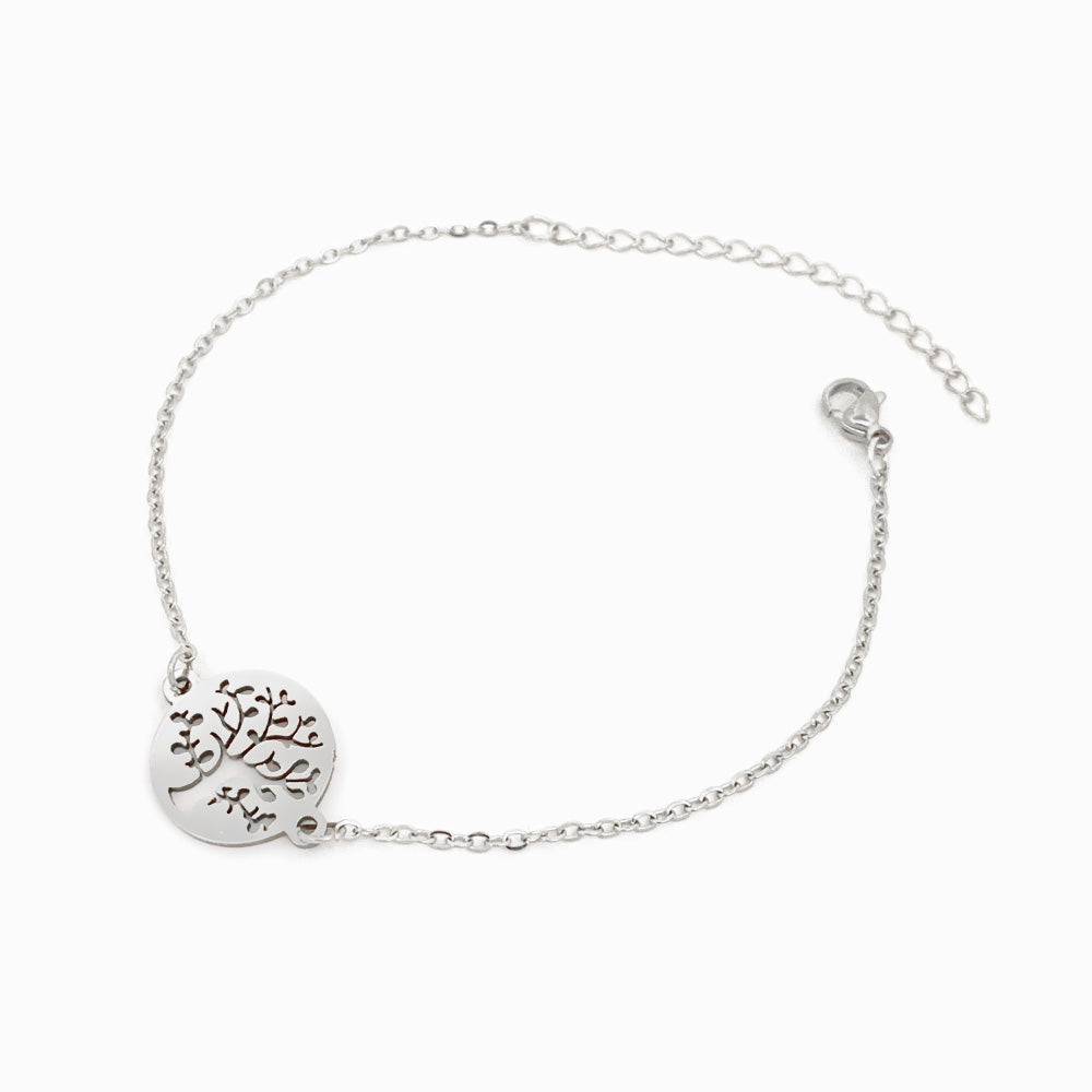 Pulseira Árvore da Vida em Aço Inoxidável