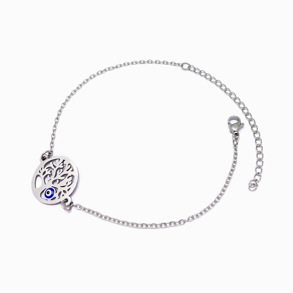 Pulseira Árvore da Vida em Aço Inoxidável