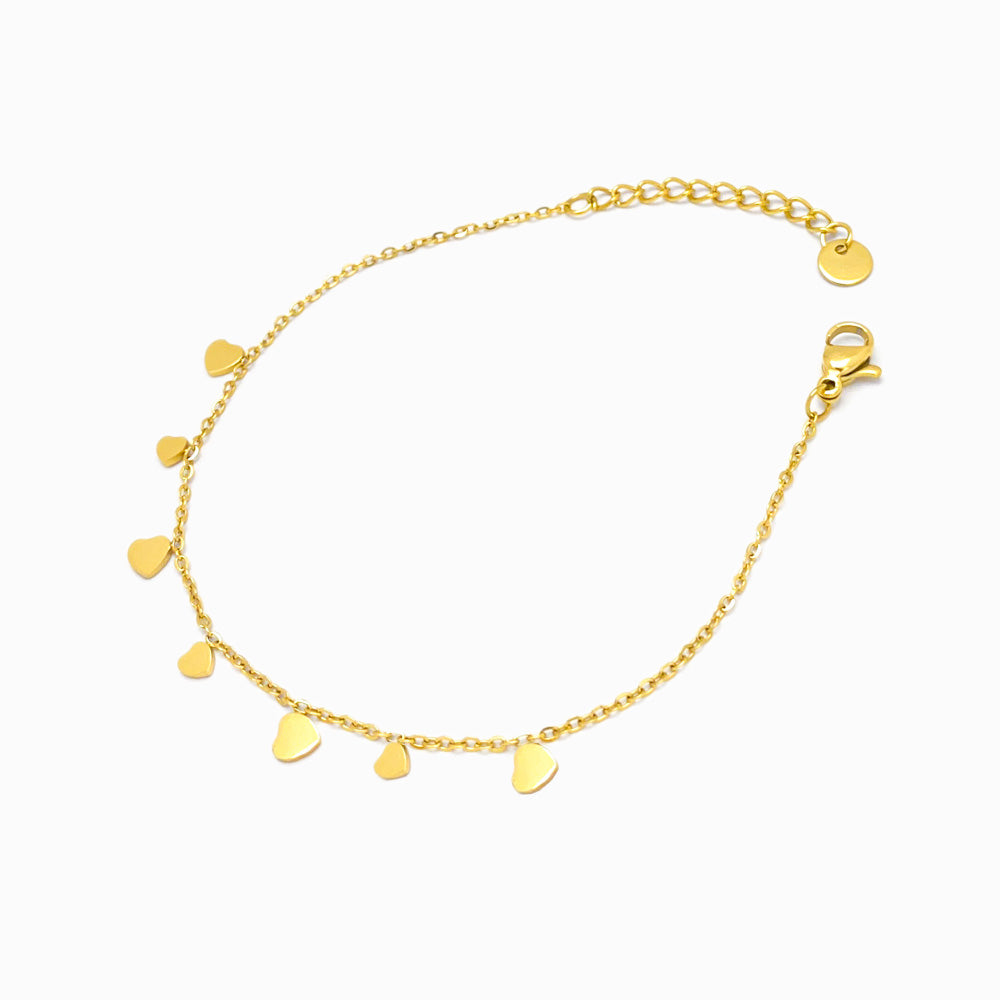 Pulseira Coração em Aço Inoxidável