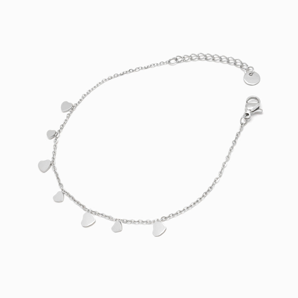Pulseira Coração em Aço Inoxidável
