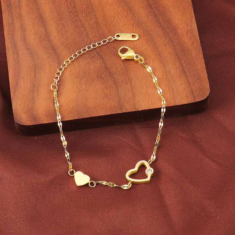 Pulseira Coração em Aço Inoxidável