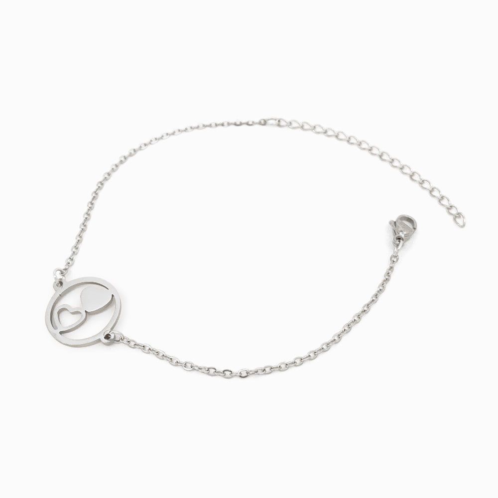Pulseira Corações - Aço Inoxidável