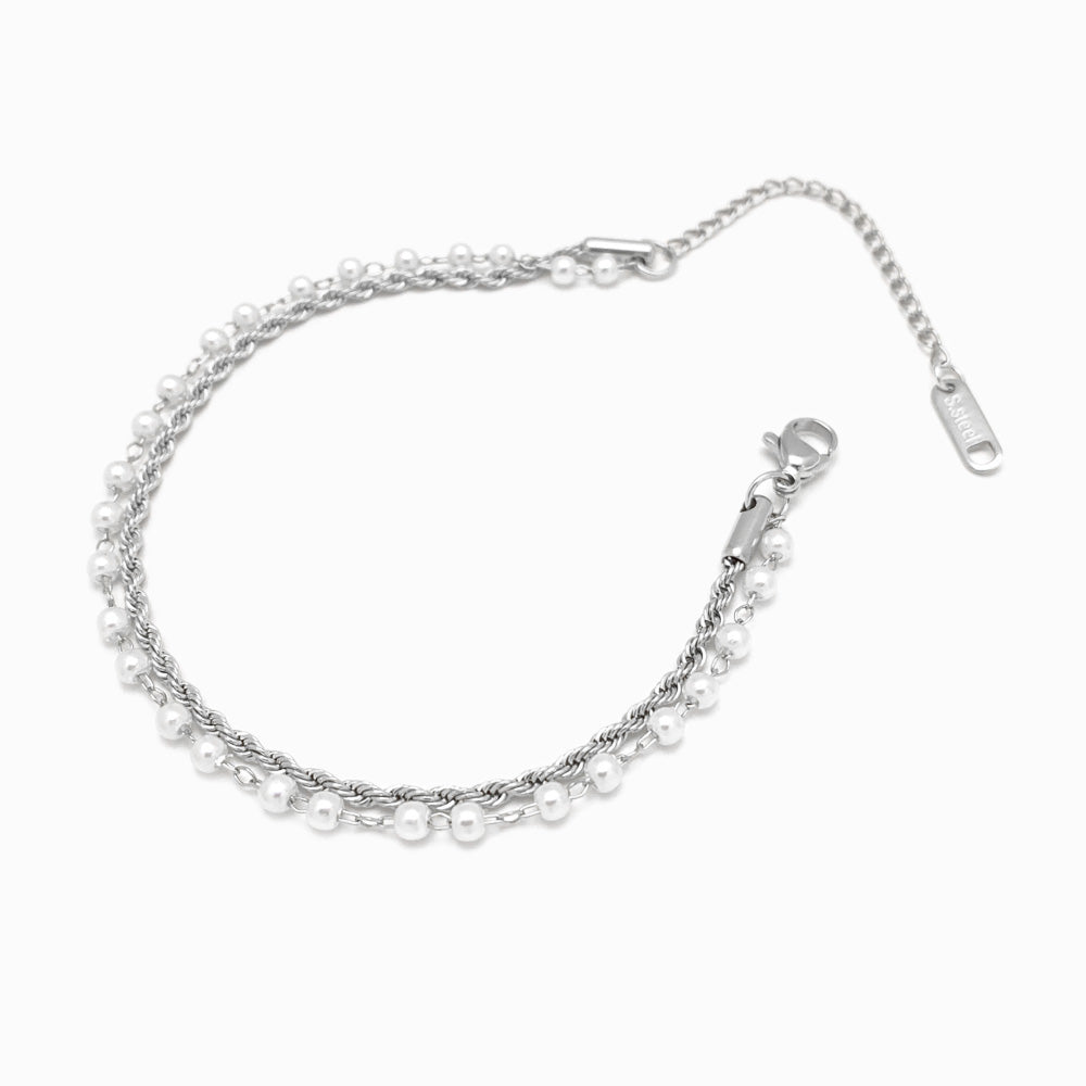Pulseira Dupla - Aço Inoxidável