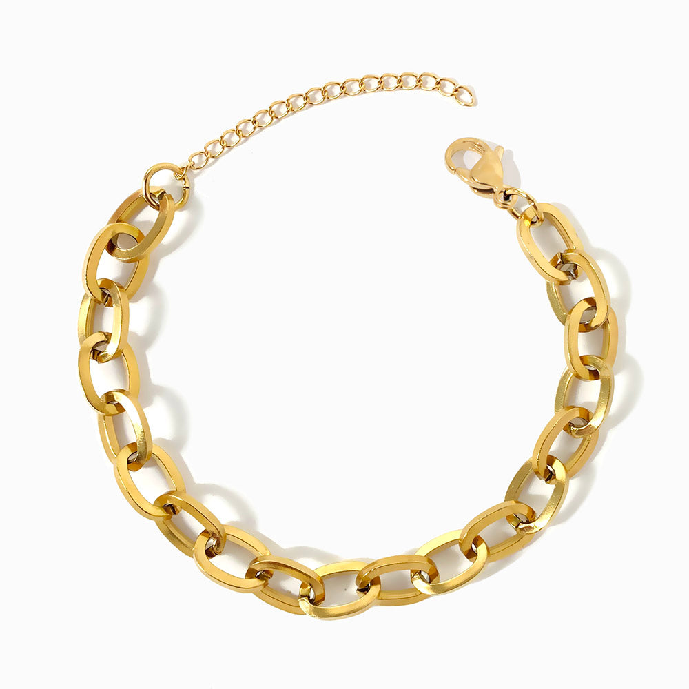 Pulseira Hip Hop em Aço Inoxidável