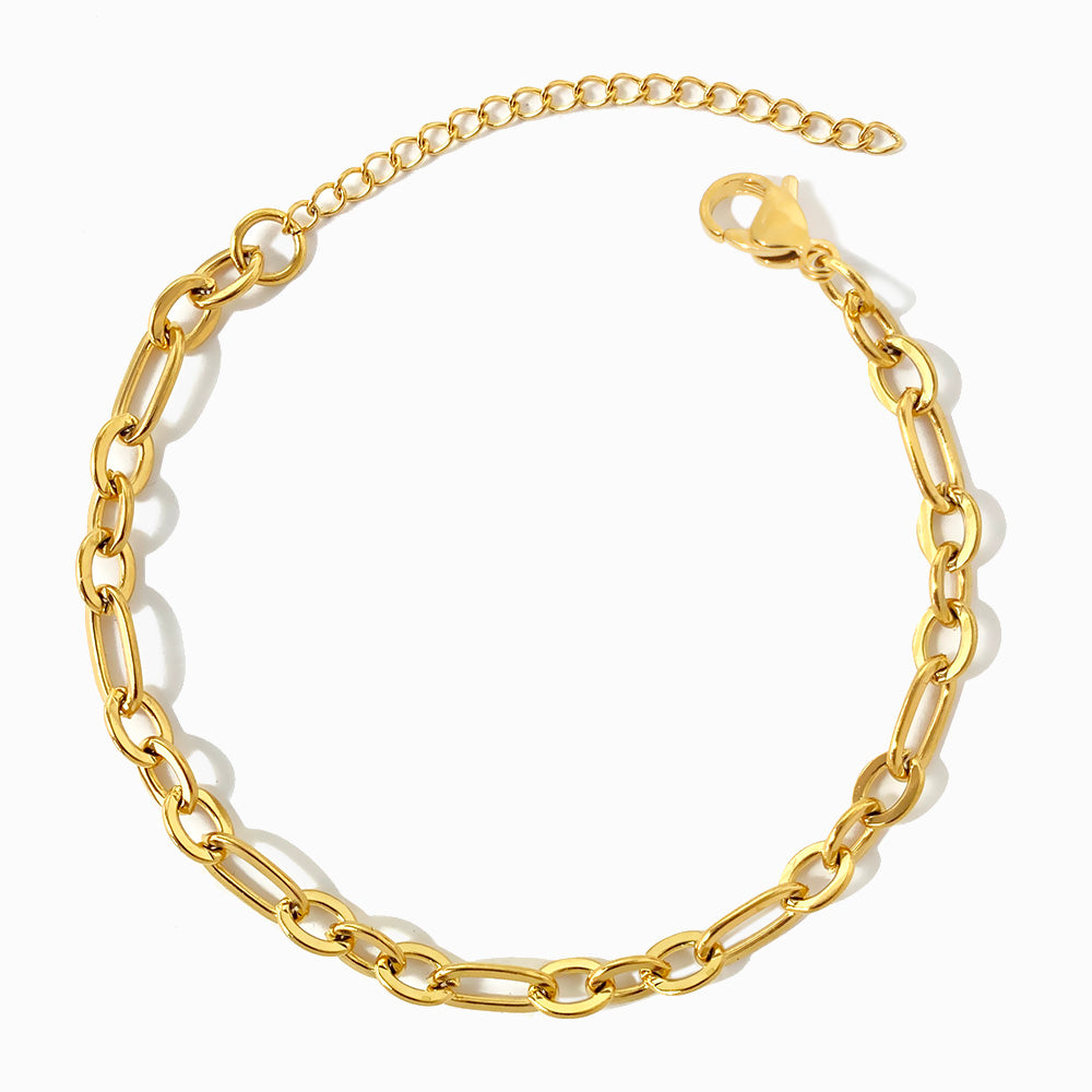 Pulseira Hip Hop em Aço Inoxidável