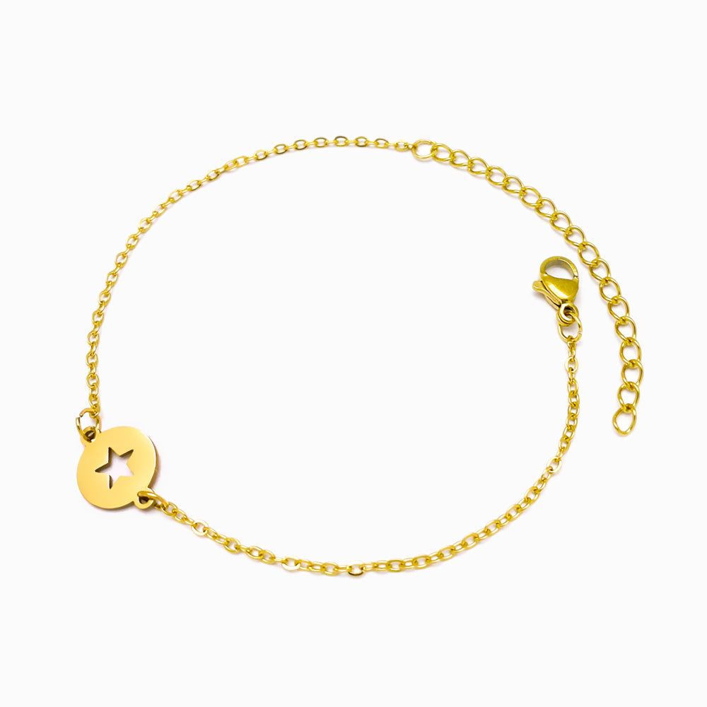 Pulseira Estrela em Aço Inoxidável