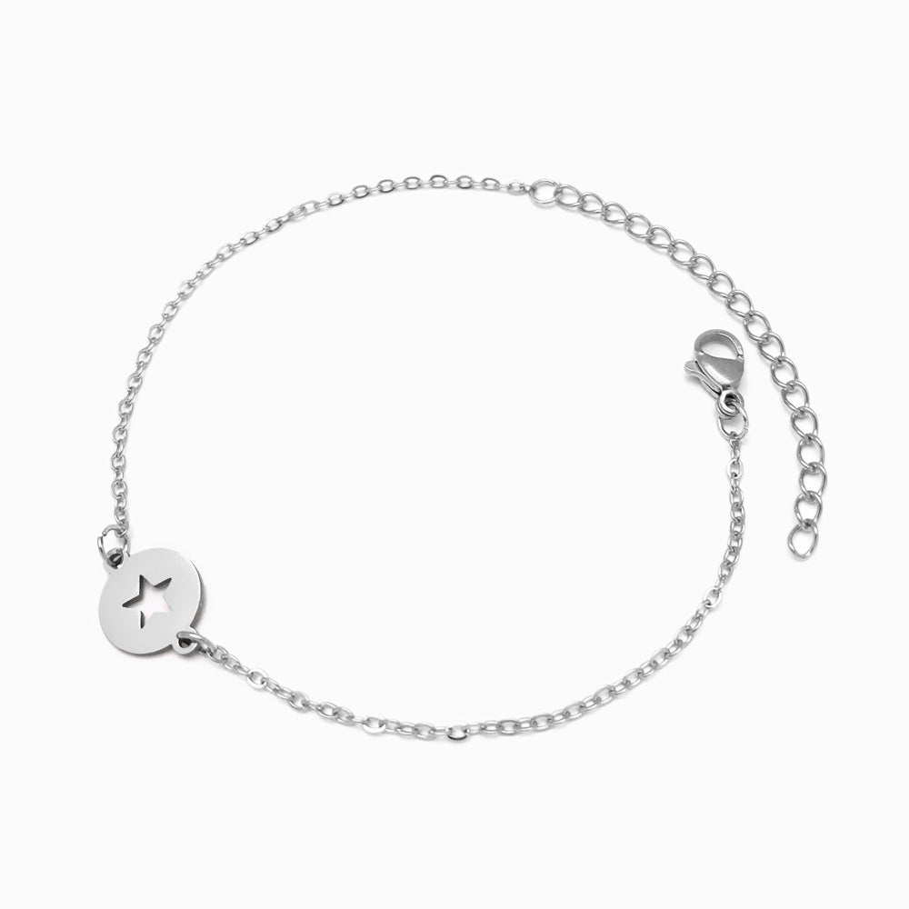 Pulseira Estrela em Aço Inoxidável