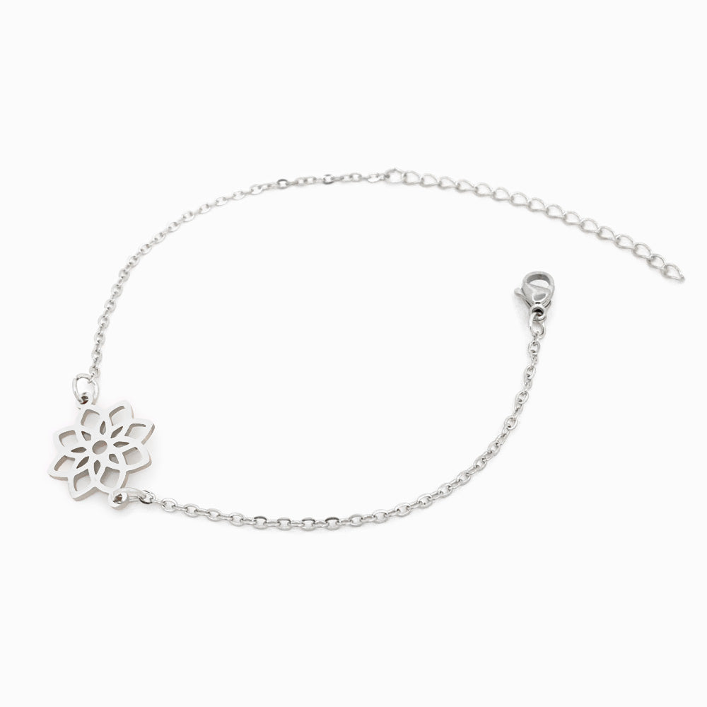 Pulseira Flor da Vida - Aço Inoxidável
