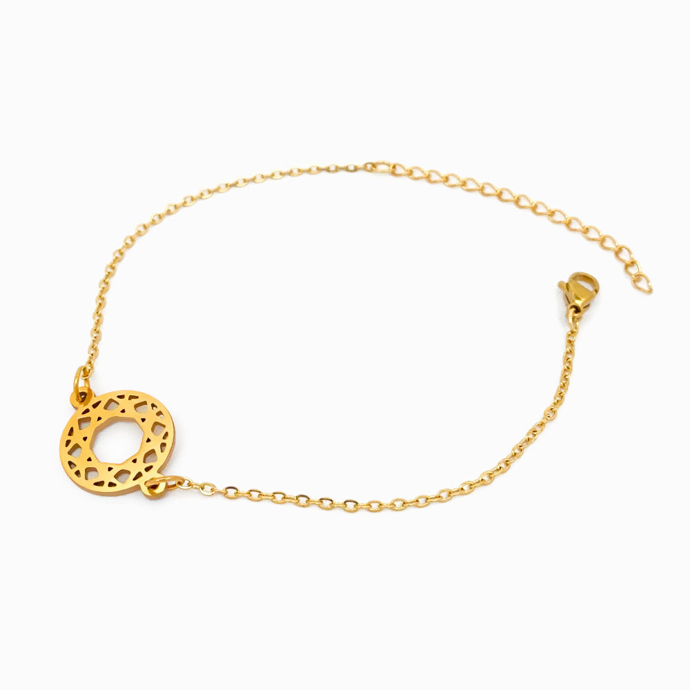Pulseira Flor da Vida - Aço Inoxidável