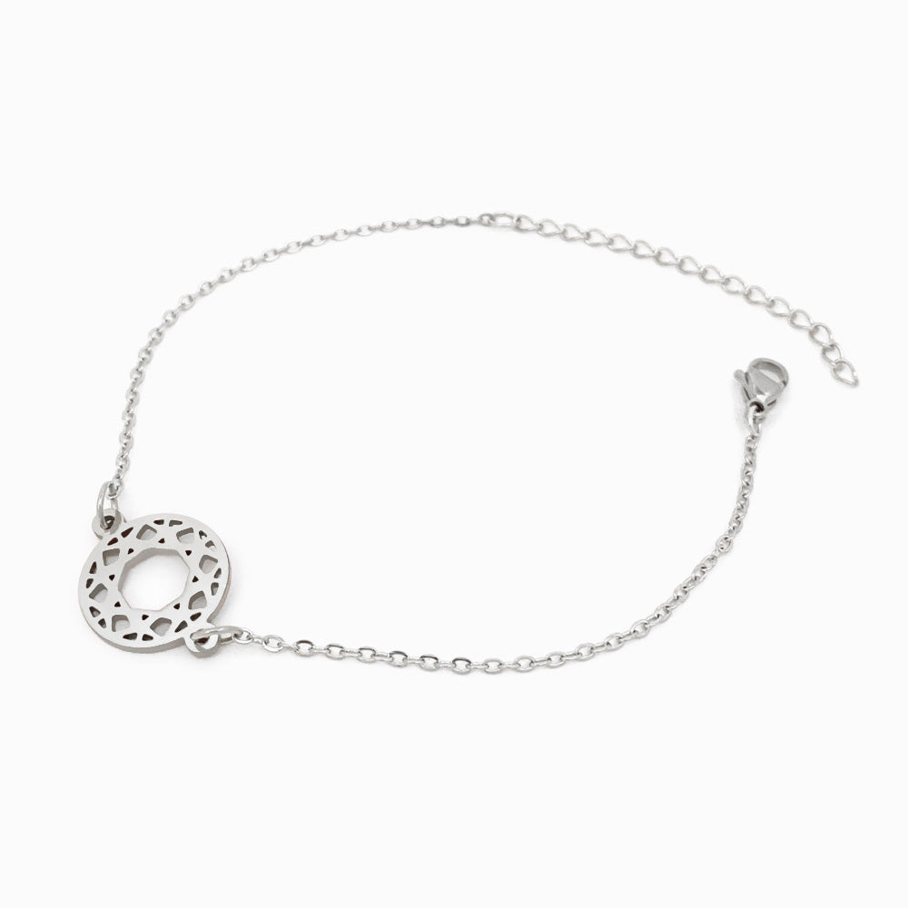 Pulseira Flor da Vida - Aço Inoxidável