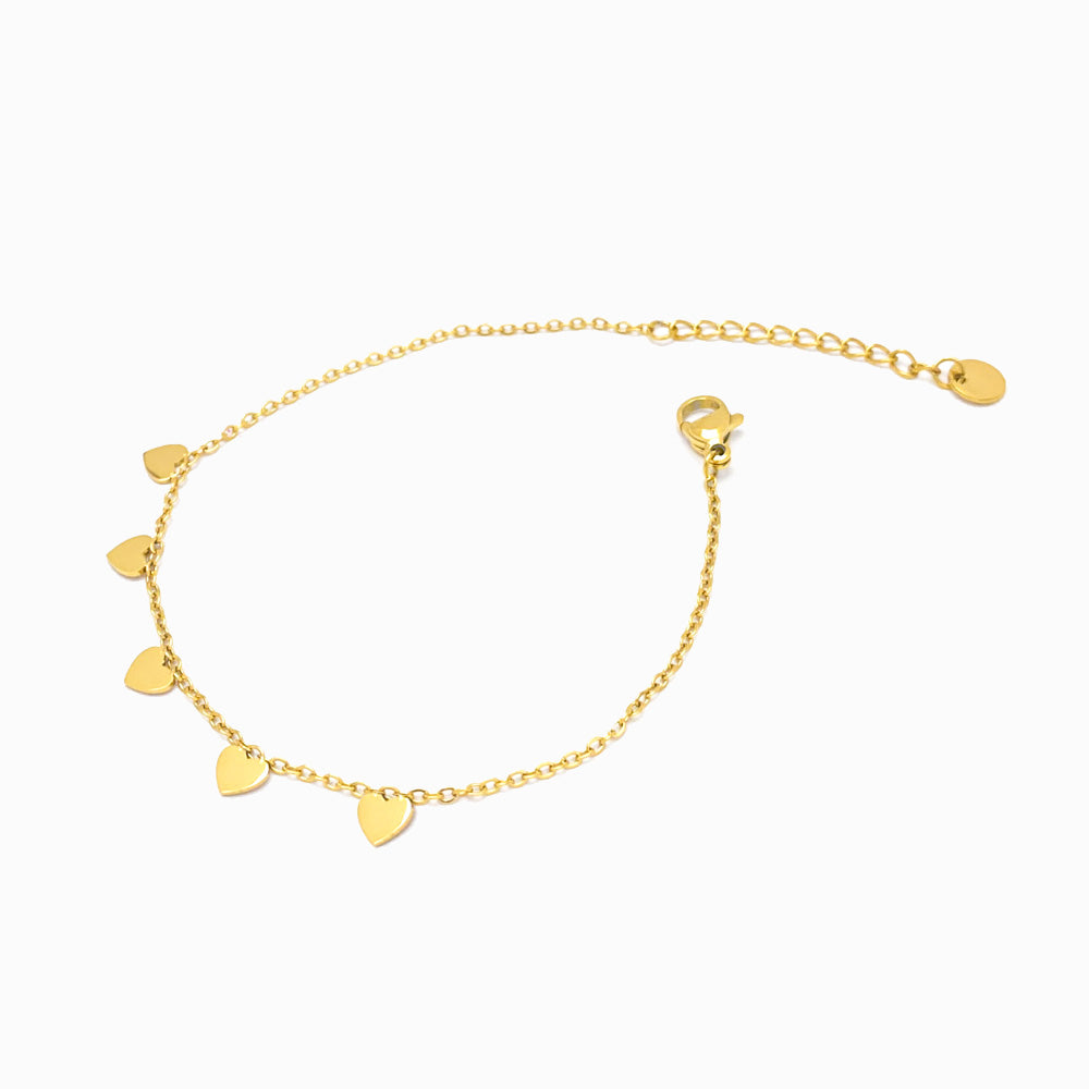 Pulseira Coração em Aço Inoxidável