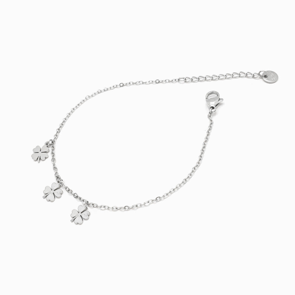 Pulseira Trevo em Aço Inoxidável