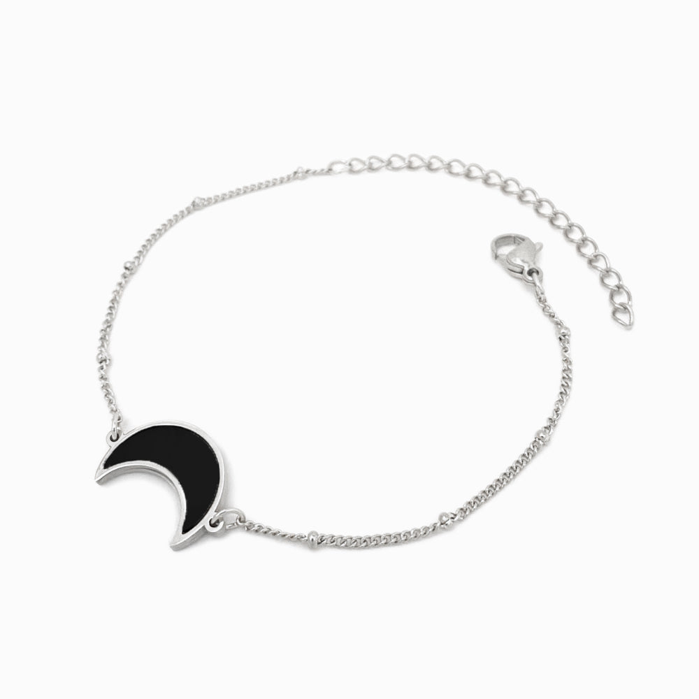 Pulseira Lua em Aço Inoxidável