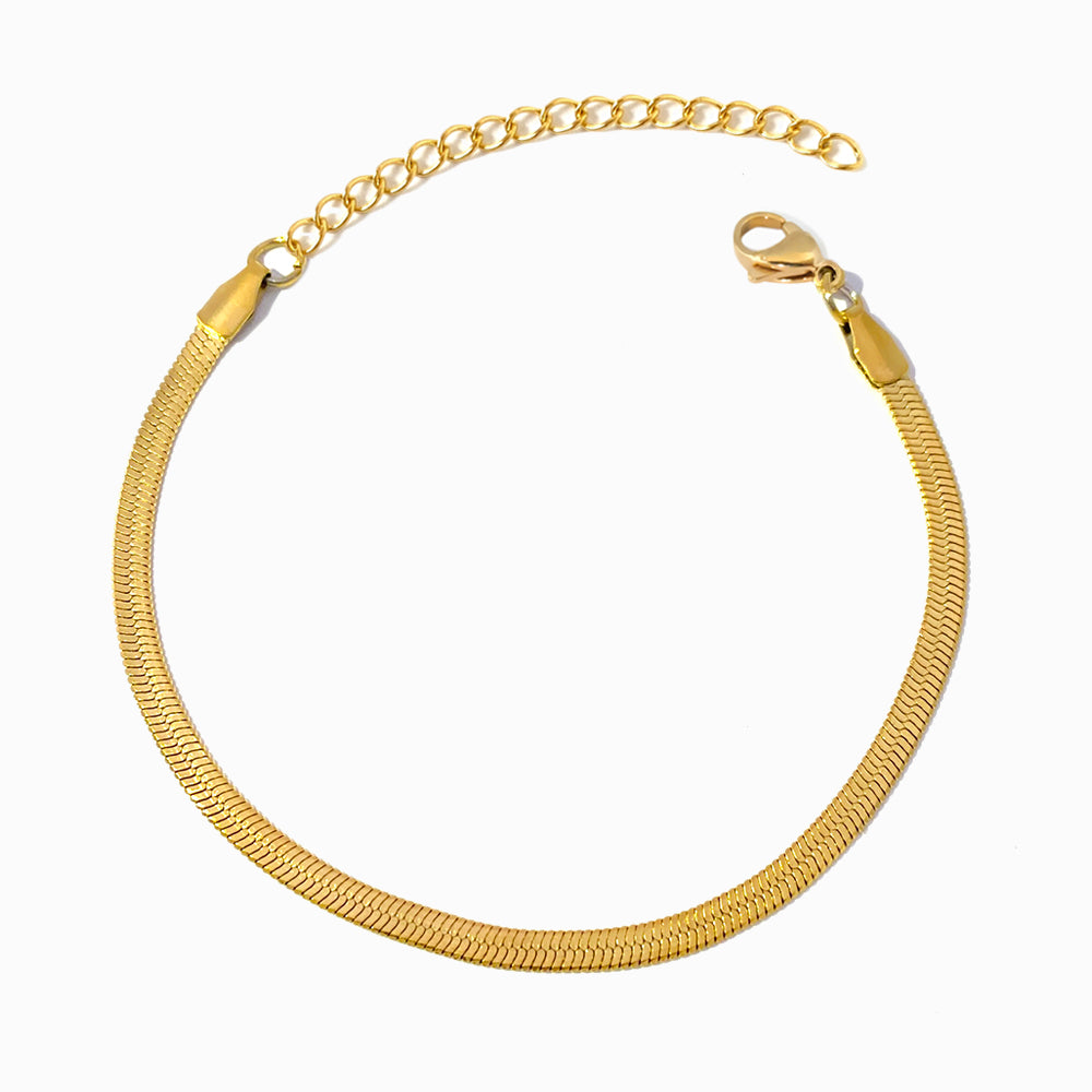 Pulseira Malha Snake 3mm - Aço Inoxidável