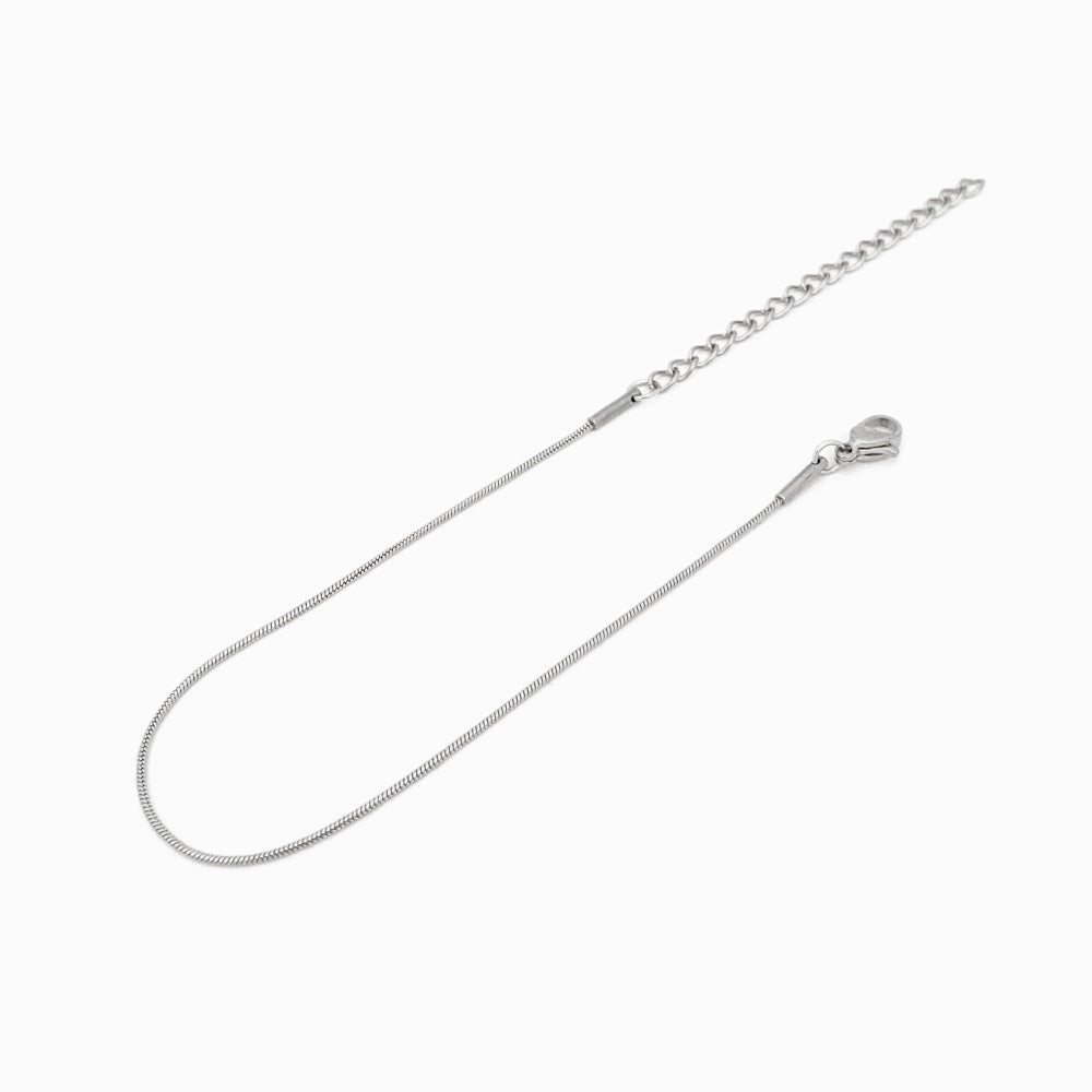 Pulseira Malha Snake em Aço Inoxidável