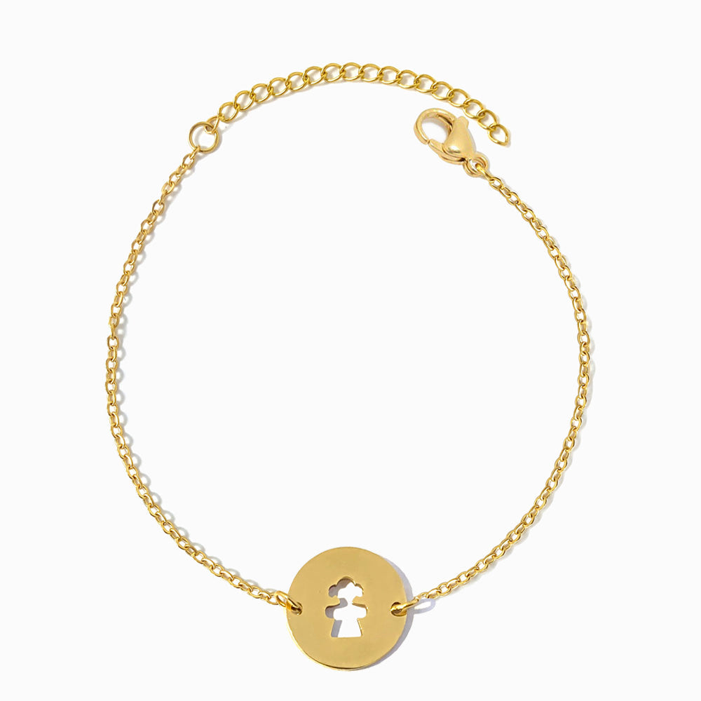 Pulseira Menina em Aço Inoxidável