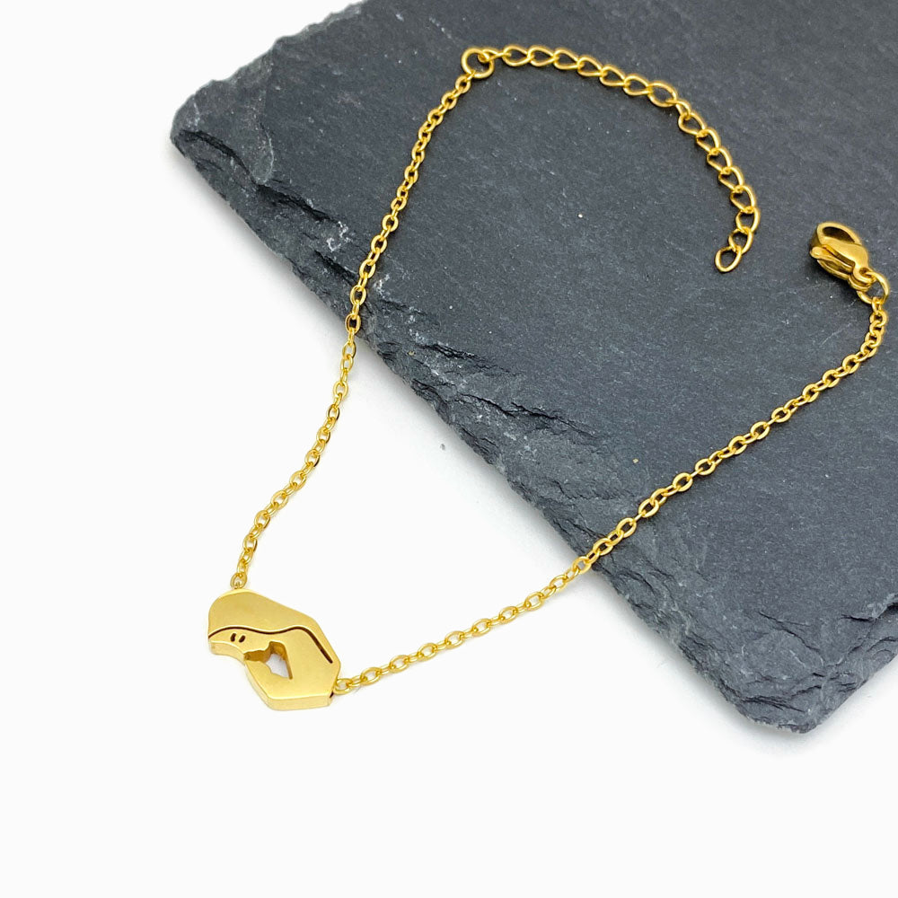 Pulseira Nossa Senhora em Aço Inoxidável
