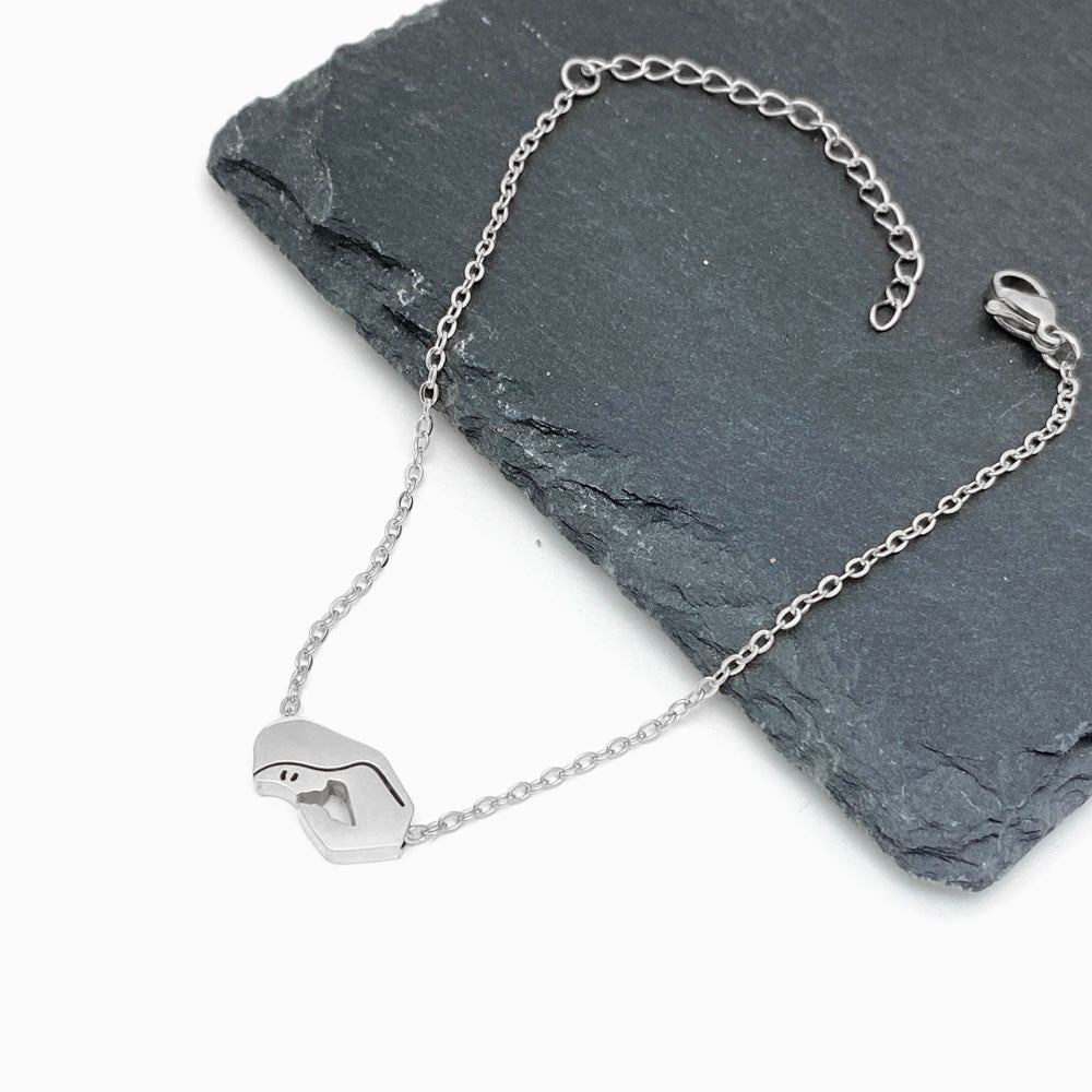 Pulseira Nossa Senhora em Aço Inoxidável