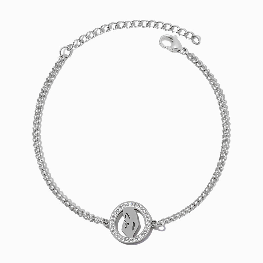 Pulseira Nossa Senhora em Aço Inoxidável