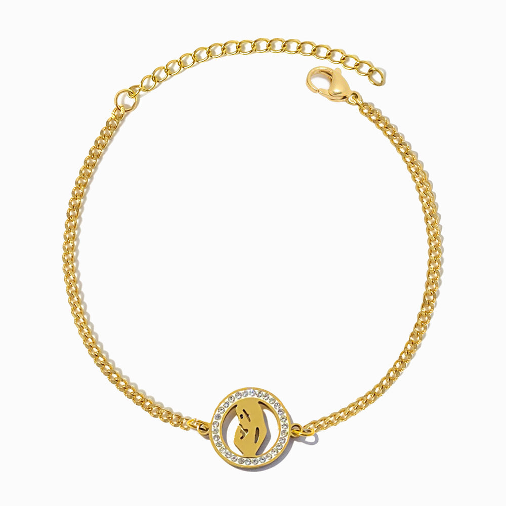 Pulseira Nossa Senhora em Aço Inoxidável