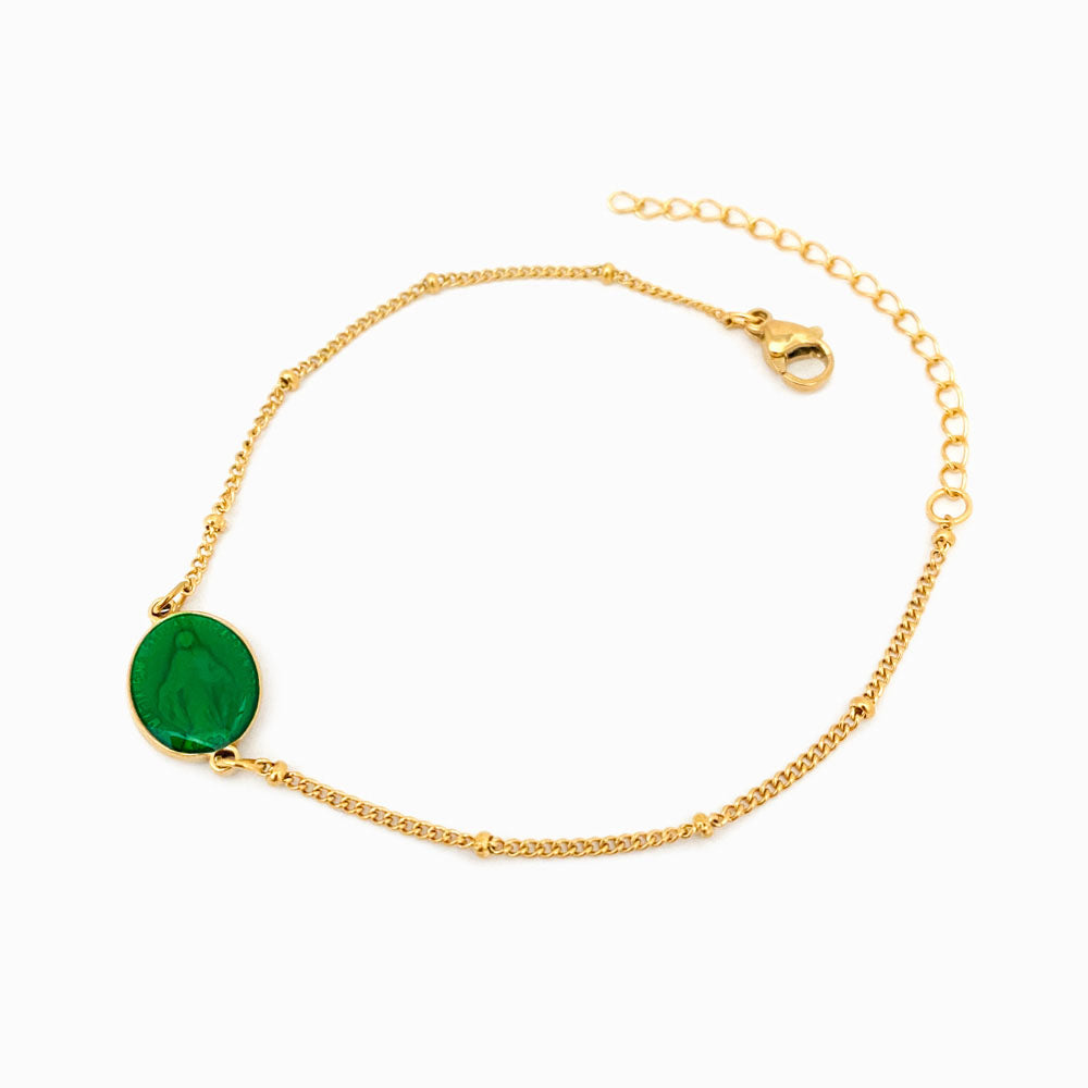 Pulseira Nossa Senhora em Aço Inoxidável