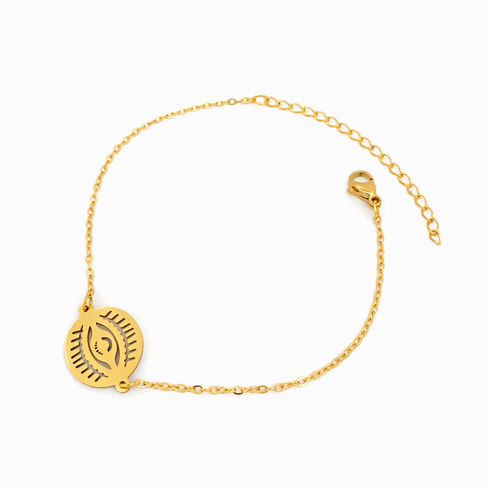 Pulseira Olho Turco em Aço Inoxidável