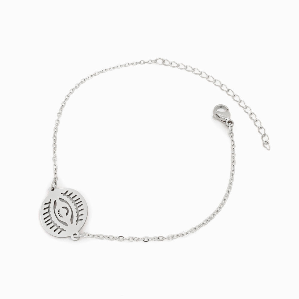 Pulseira Olho Turco em Aço Inoxidável