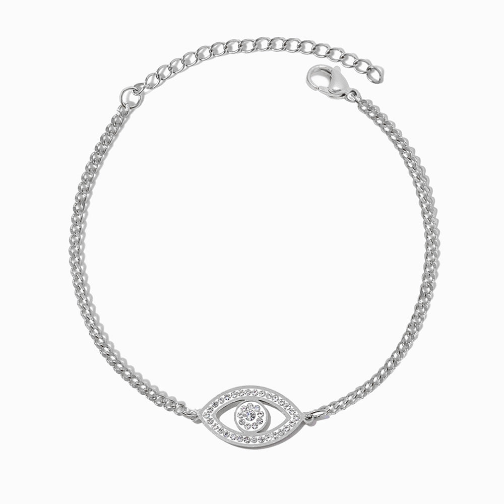 Pulseira Olho Turco em Aço Inoxidável