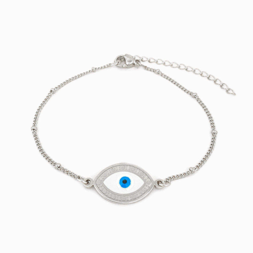 Pulseira Olho Turco em Aço Inoxidável
