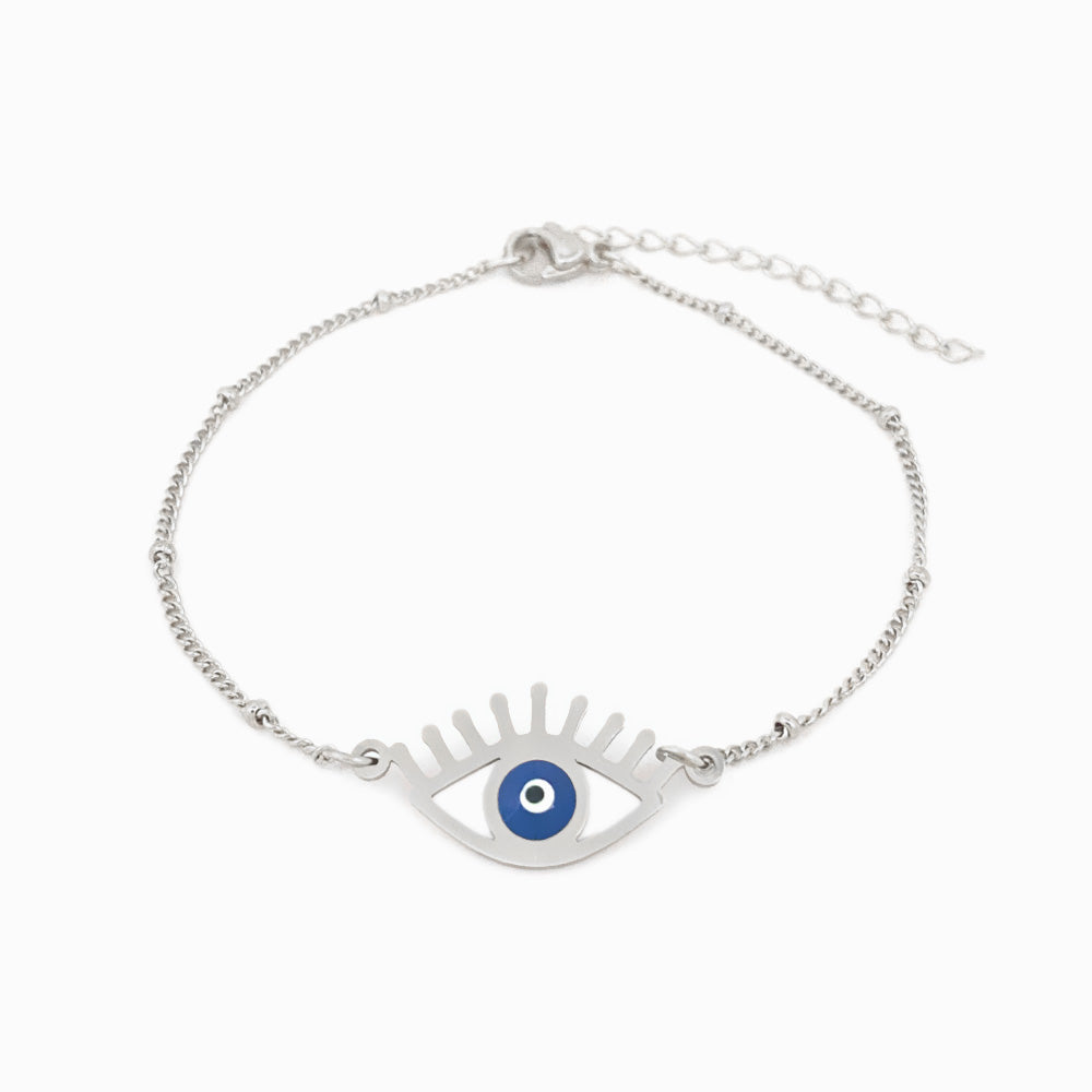 Pulseira Olho Turco em Aço Inoxidável