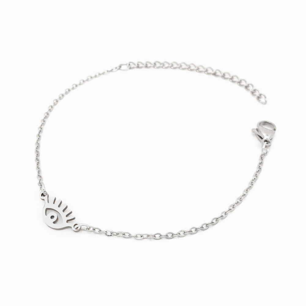 Pulseira Olho Turco em Aço Inoxidável