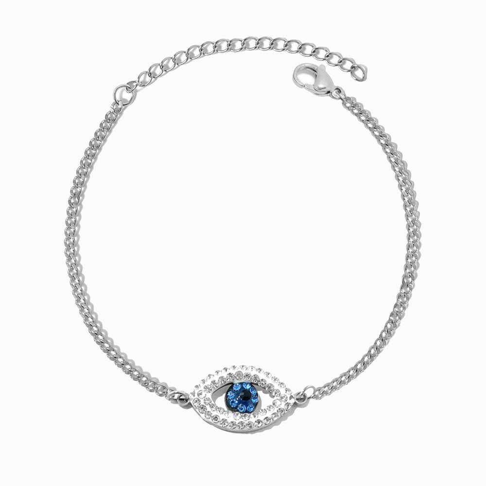 Pulseira Olho Turco em Aço Inoxidável