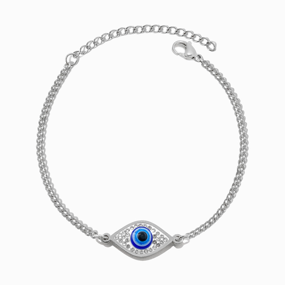 Pulseira Olho Turco em Aço Inoxidável