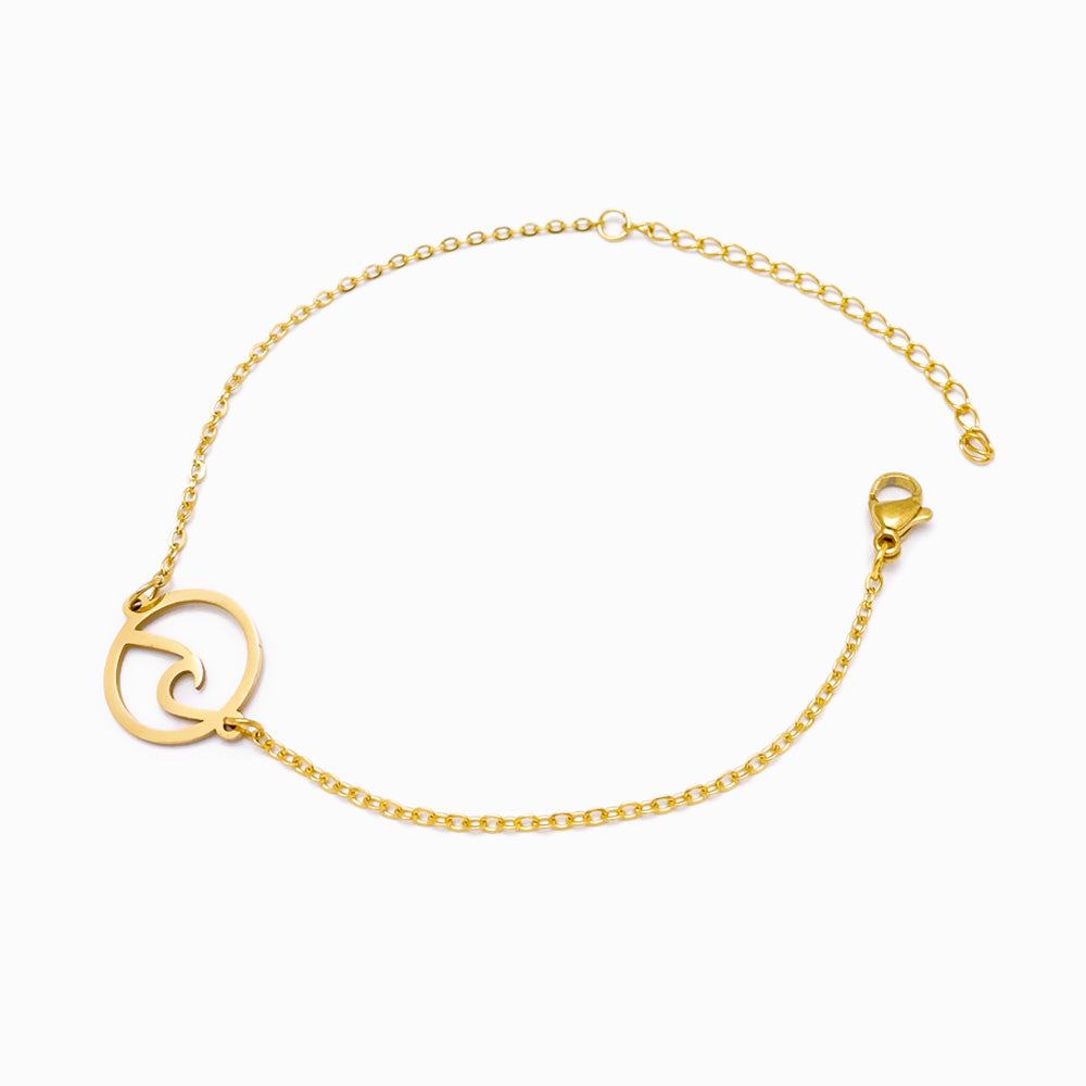 Pulseira Onda do Mar em Aço Inoxidável