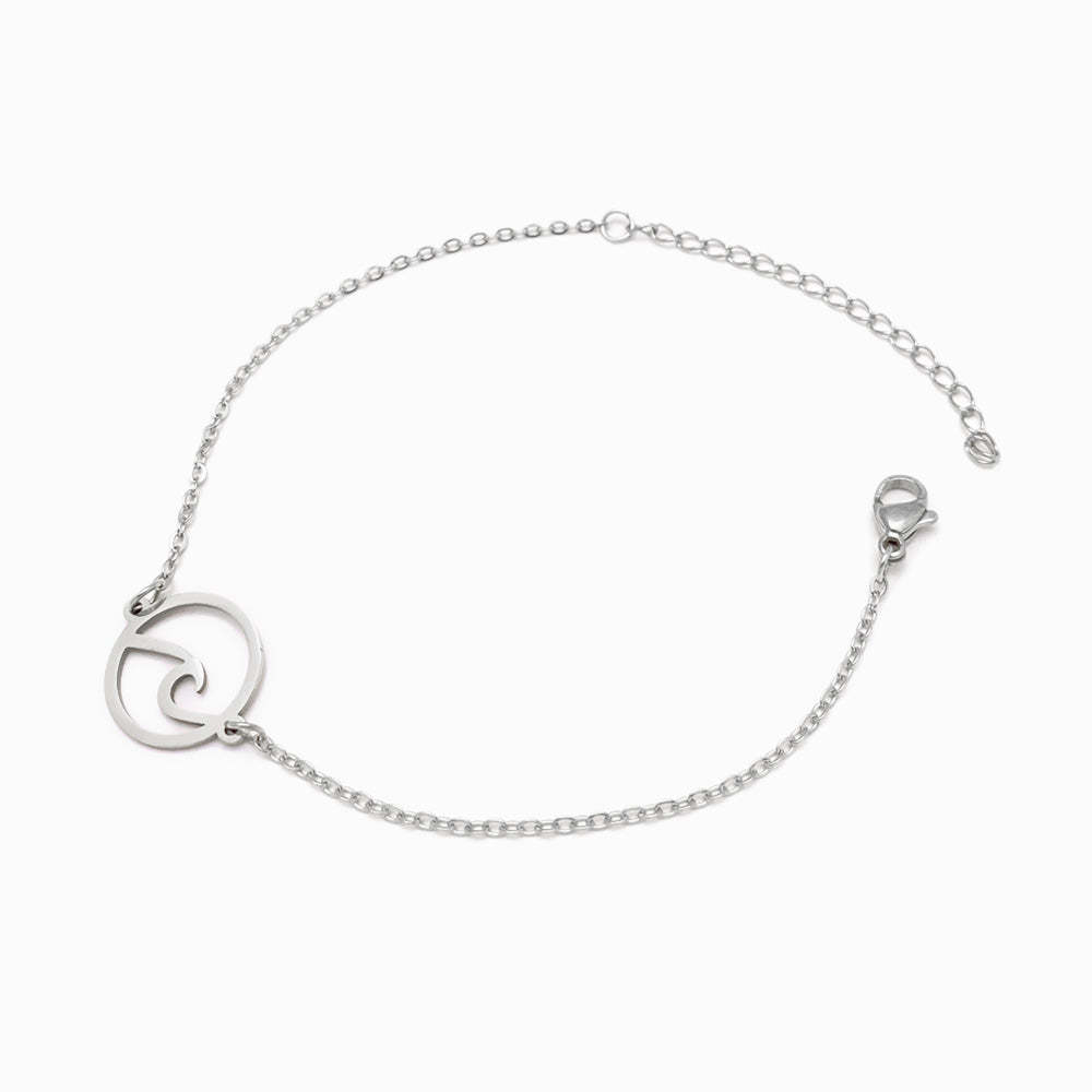 Pulseira Onda do Mar em Aço Inoxidável