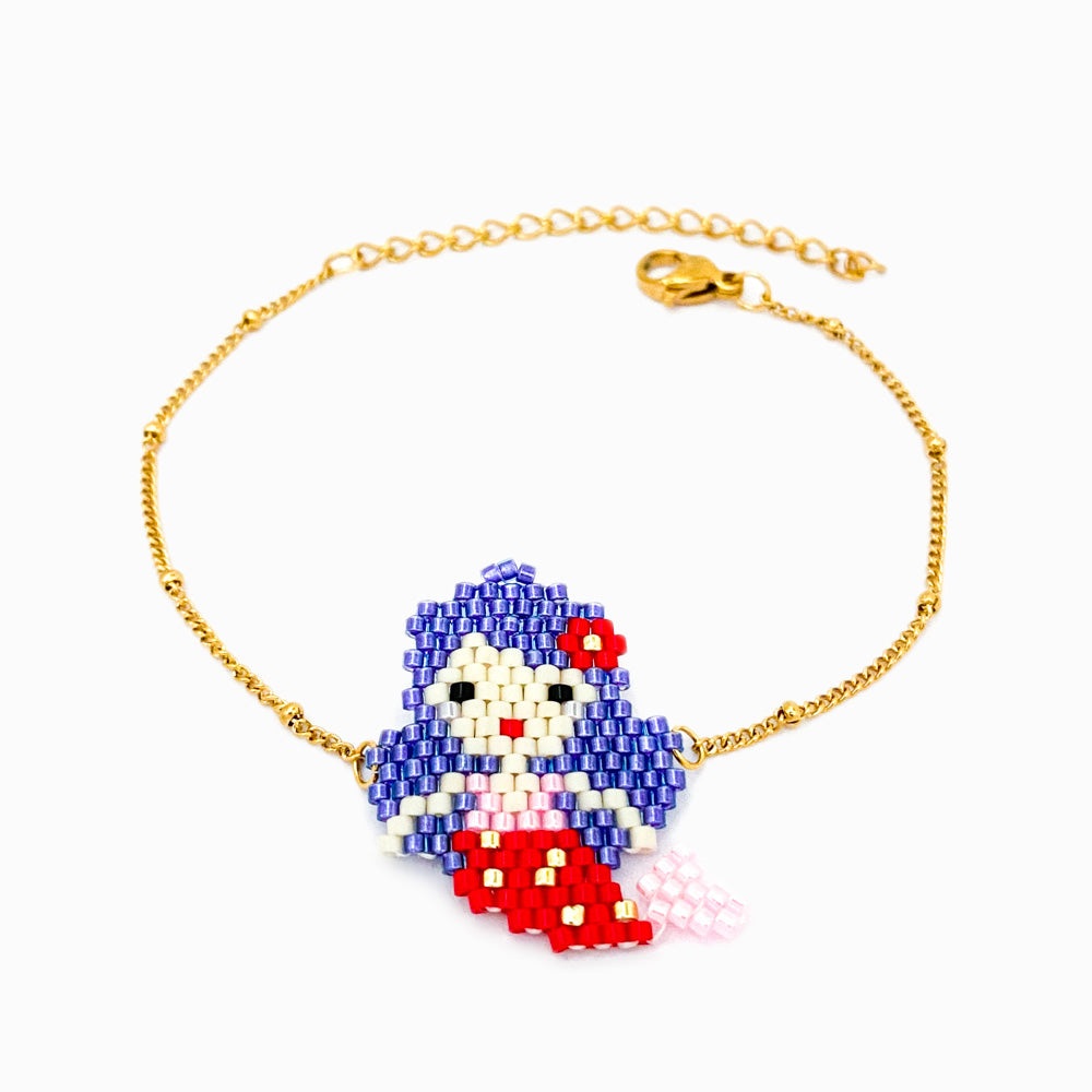 Pulseira Sereia Miyuki em Aço Inoxidável