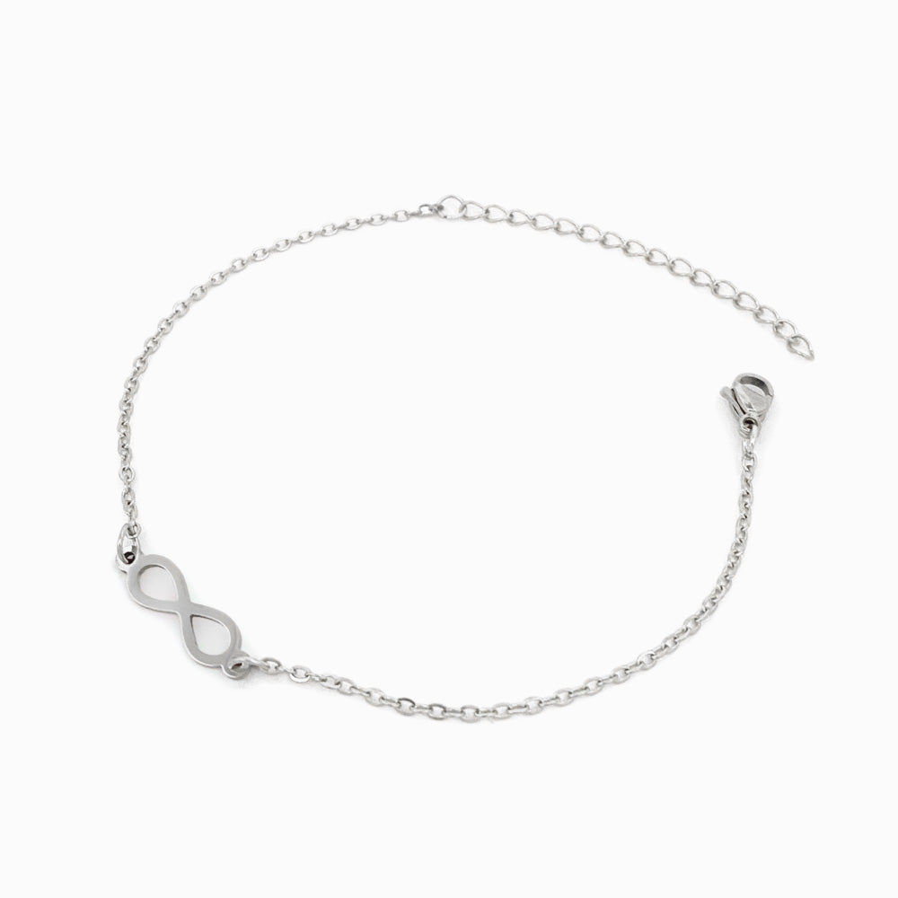 Pulseira Símbolo do Infinito em Aço Inoxidável