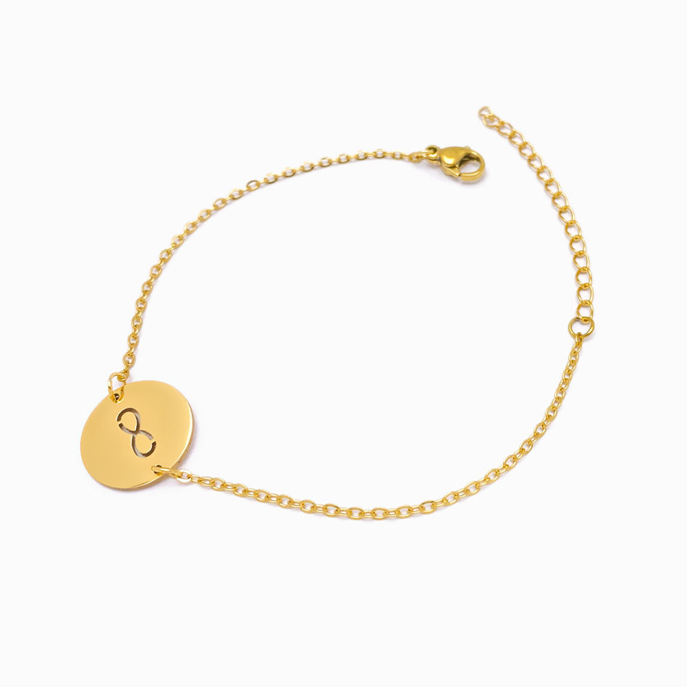 Pulseira Símbolo do Infinito em Aço Inoxidável