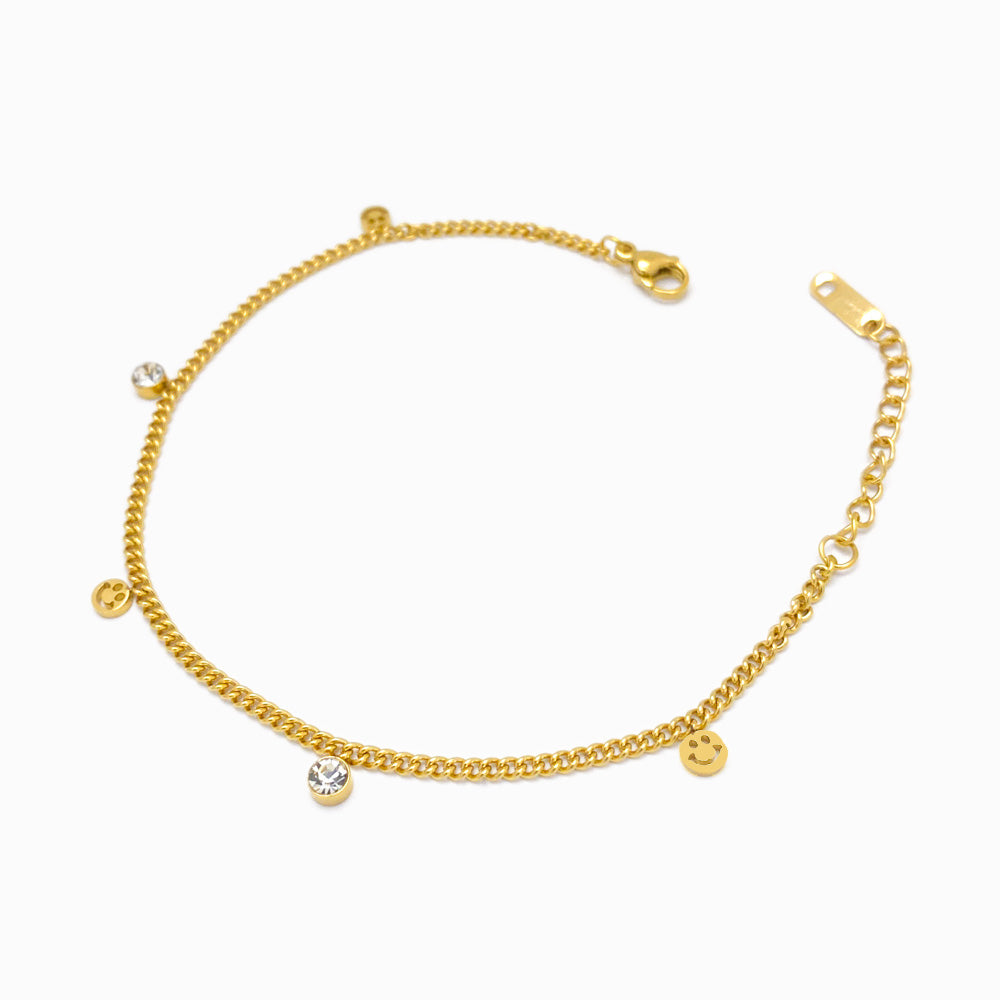 Pulseira Smile em Aço Inoxidável