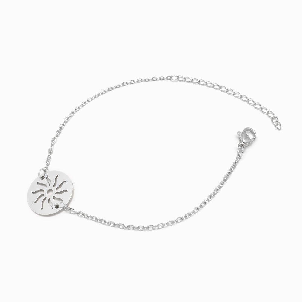 Pulseira Sol em Aço Inoxidável