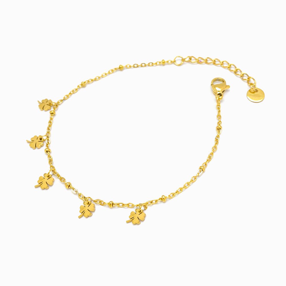 Pulseira Trevo em Aço Inoxidável